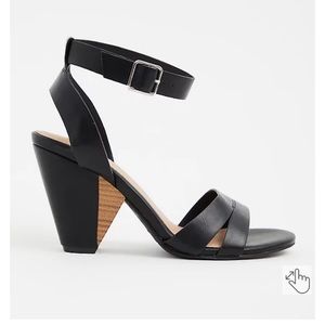 Black Ankle Cone Heel